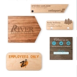 Wood Nameplate & Sign (16-39 Sq. Inches)
