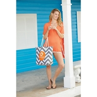 Monte Carlo tote with durable construction and a chevron pattern.... from ASI...