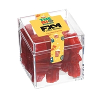 Big Screen Cube filled with 3.2 oz. of cherry licorice bites;... from ASI...