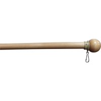 60" x 1" solid birch flag pole with sleeve and wood... from ASI 31260 AdCapitol