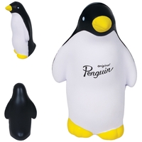 Penguin shaped stress reliever made of polyurethane foam; customization...
