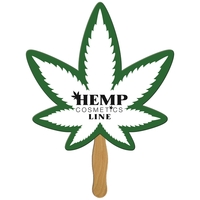 Cannabis shaped fan, material used is heavy 22 pt. high density... from ASI...