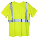 Yellow S/M Short Sleeve Hi-Viz Safety T-Shirt