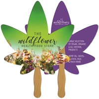 Cannabis Hand Fan Full Color (2 Sides)