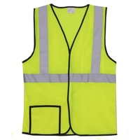 Single-stripe safety vest with one 360-degree 2" reflective horizontal...