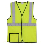 Single Stripe S/M Yellow Mesh Safety Vest