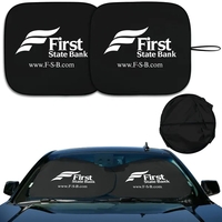 auto sunshade dual panel fabric sun shade, 2 separate panels... from ASI...
