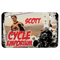 5" x 8" custom printed aluminum motorcycle license plate.... from ASI 92531...