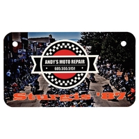 4" x 7" custom printed aluminum motorcycle license plate.... from ASI 92531...