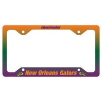 6.5" x 12.25" custom printed aluminum license plate frame.... from ASI 92531...