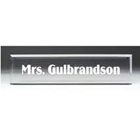 8" x 2" Clear Acrylic Desk Wedge