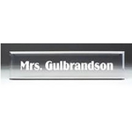 8" x 2" Clear Acrylic Desk Wedge