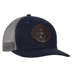 Deluxe Chino Twill Trucker Cap With Charcoal Mesh