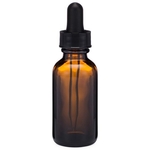 1oz Round Bottle with Black Dropper Cap