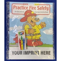 COLORING SET: Practice Fire Safety educational coloring and activity book...