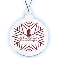 Holiday ornaments made from 40 pt natural pulp board.... from ASI 43051 CPS