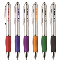 Classic click ballpoint pen with chrome plated plunger, clip, middle ring,......
