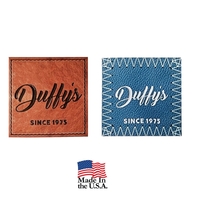 USA Made "Leather Look" Flat Printed Patches