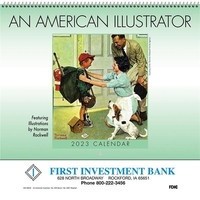13-month calendar features the illustrations of Norman Rockwell.... from ASI...
