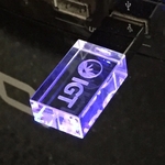Logo Glow Crystal USB Drive