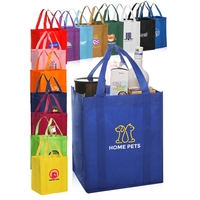 Grocery square tote bag, super strong 80 GSM material, 13" w... from ASI...
