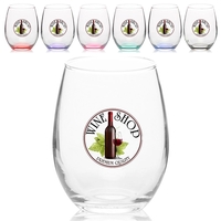 Clear stemless clear 9 oz. wine glass.... from ASI 39552 BEL Promo
