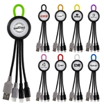 Clearview Light Up Loop Dual Input 3-in-1 Charging Cable