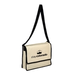 10 oz. Cotton Canvas Eco-Friendly Messanger Bag w/ Handles