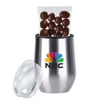 12 oz. Stemless Wine Tumbler Gift Sets Filled with Milk Chocolate... from ASI...