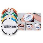 Poker Chip Golf Ball Marker With Peel Off Label