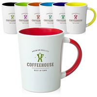 13 oz. two-tone latte mug with handle that matches color on... from ASI 39552...