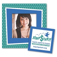 5" x 5" magnetic picture frame with a square punch-out design,... from ASI...