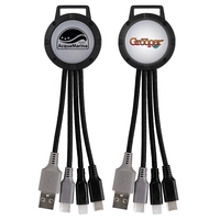 Light Up Two Tone 3-in-1 Duo Charging Cable... from ASI 30208 A P Specialties...