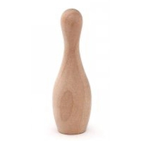 3" Mini Wood Bowling Pin