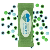 Full Color Tube DigiBags Filled with Chocolate Buttons Candy