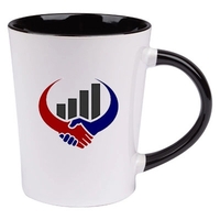 12 oz. ceramic mug with handle and two tone design.... from ASI 46573 Cooper...