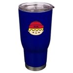 32 oz Pro32 Blue Insulated SS Travel Mug w/ Clear Lid