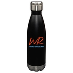 17 oz Glacier Matte Black Insulated SS Sports Water Bottle