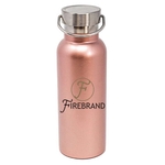 17 oz Caribe Matte Rose Gold Insulated Steel Bottle