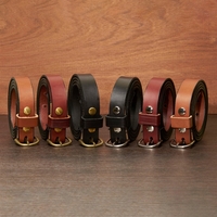 Full-Grain Leather Belt - 1-inch Width