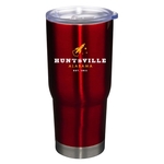 22 oz Pro22 Red Insulated SS Travel Mug with Clear Lid