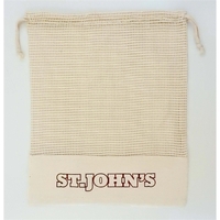 Koa 100% Cotton Mesh Drawstring Bag