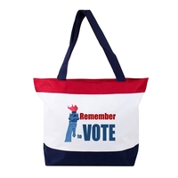 20" x 15" x 5.25" polyester red, white and blue striped... from ASI 37980...