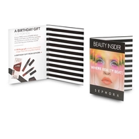 Full color customizable booklet for inclusion with cellphone wallet...