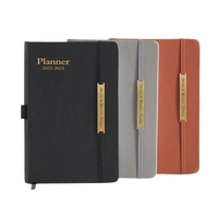 A5 Leather daily planner with free laser engrave imprint on 2... from ASI...