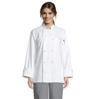 Uncommon Threads Unisex Classic Knot Chef Coat Cotton - White... from ASI...