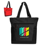 Adjustable Handle Zipper Tote