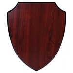 8.1" x 9.75" Rosewood Piano Finish Shield Plaque