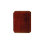 9" x 12" Rosewood Piano Finish Round Corner Plaque