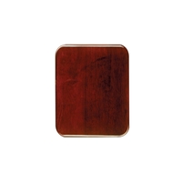 10.5" x 13" Rosewood Piano Finish Round Corner Plaque